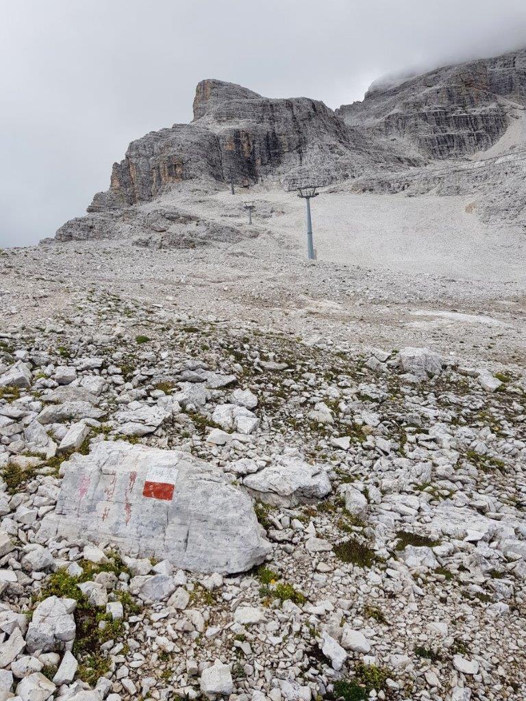 sentiero verso la cima