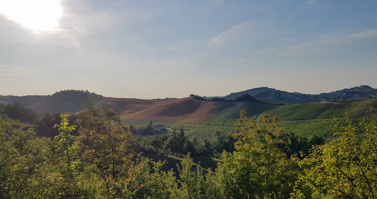 Panorama sentiero 1 valle del lavino monte san pietro bologna