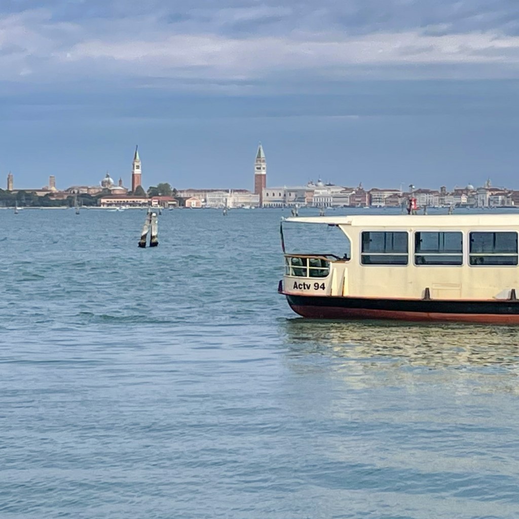 Venezia Sfondo Battello Isola Lido