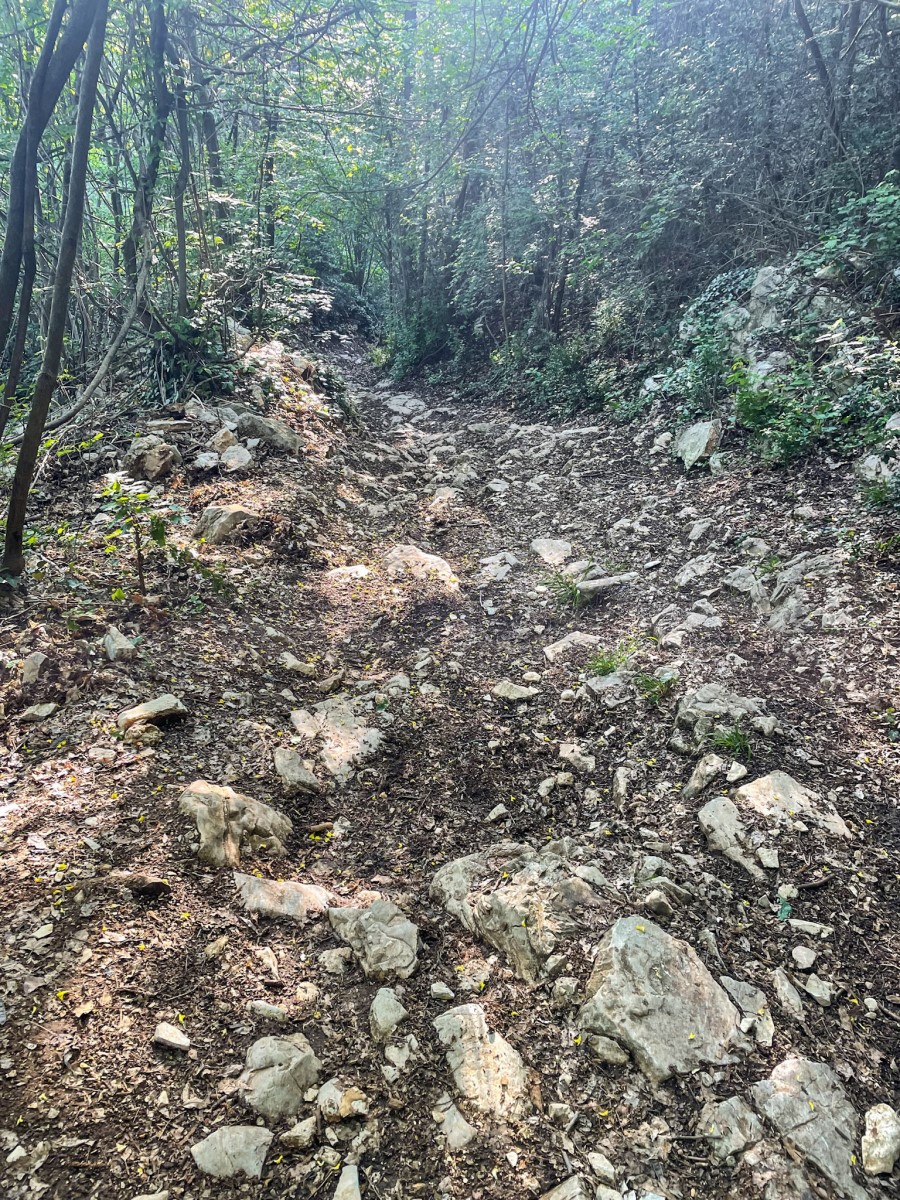 Strade Brute discesa tecnica su sassi