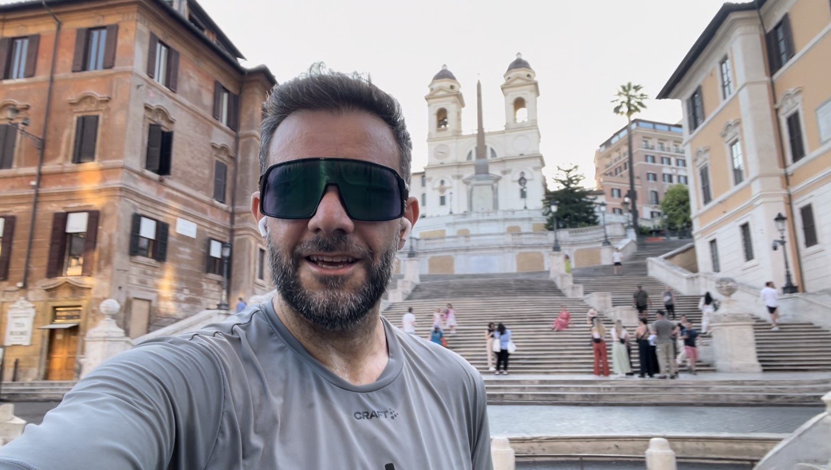 Piazza di Spagna, Trinità dei Monti, Running Roma