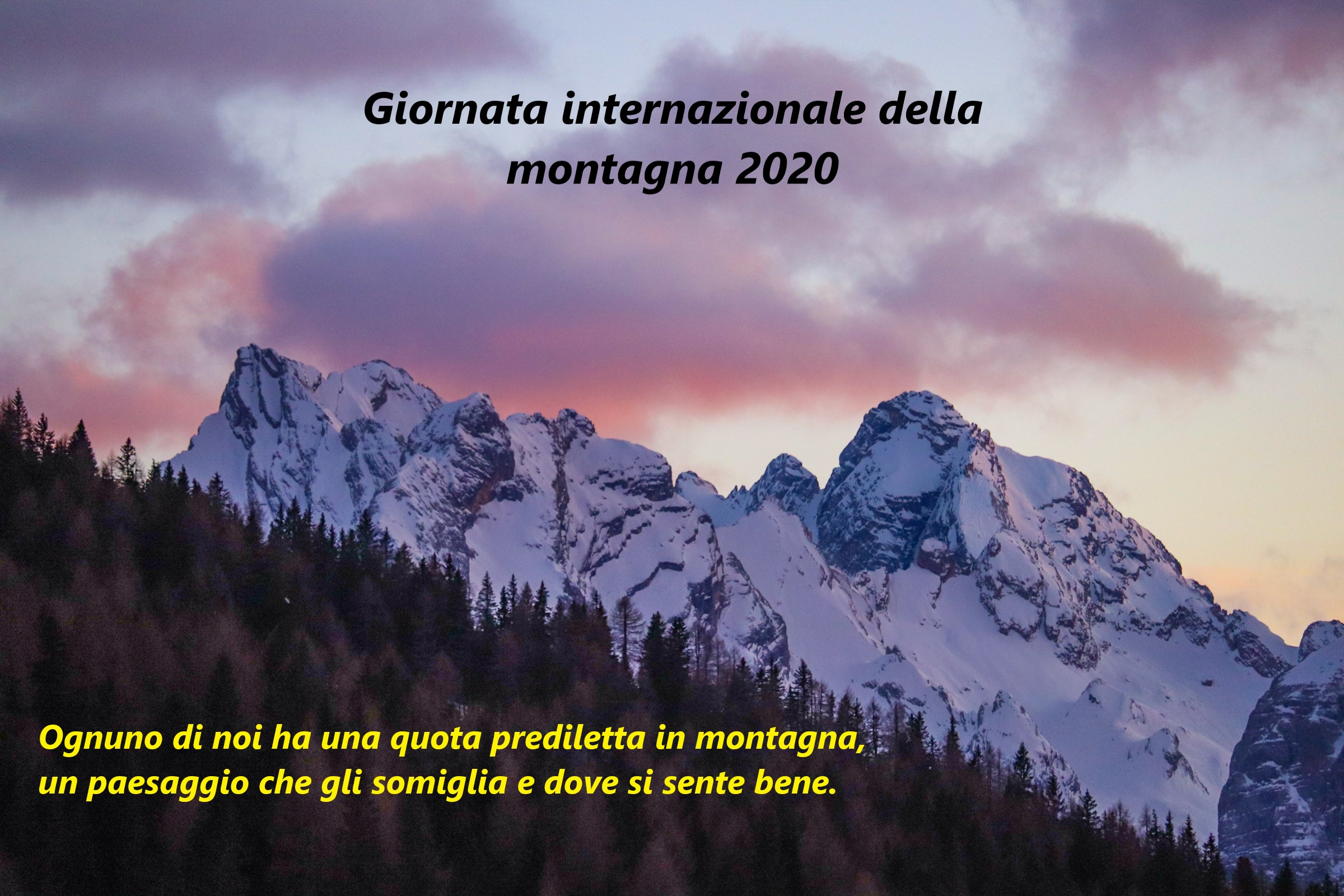Giornata internazionale della montagna 2020